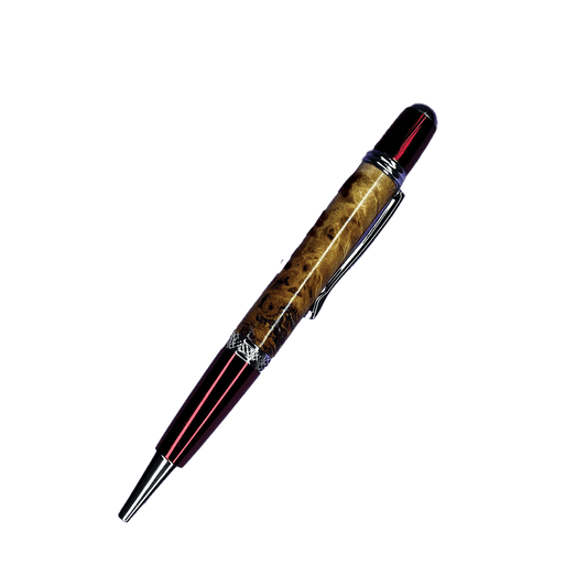 Ballpoint Pen in Wood Burl - YoggieBear