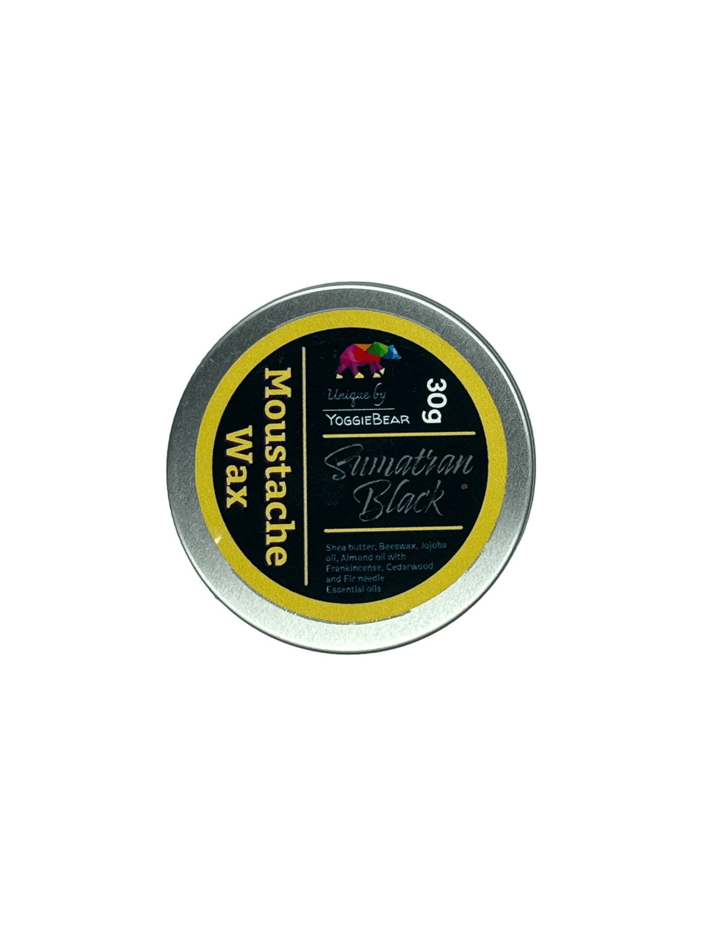 sumatran black moustache wax transparent background